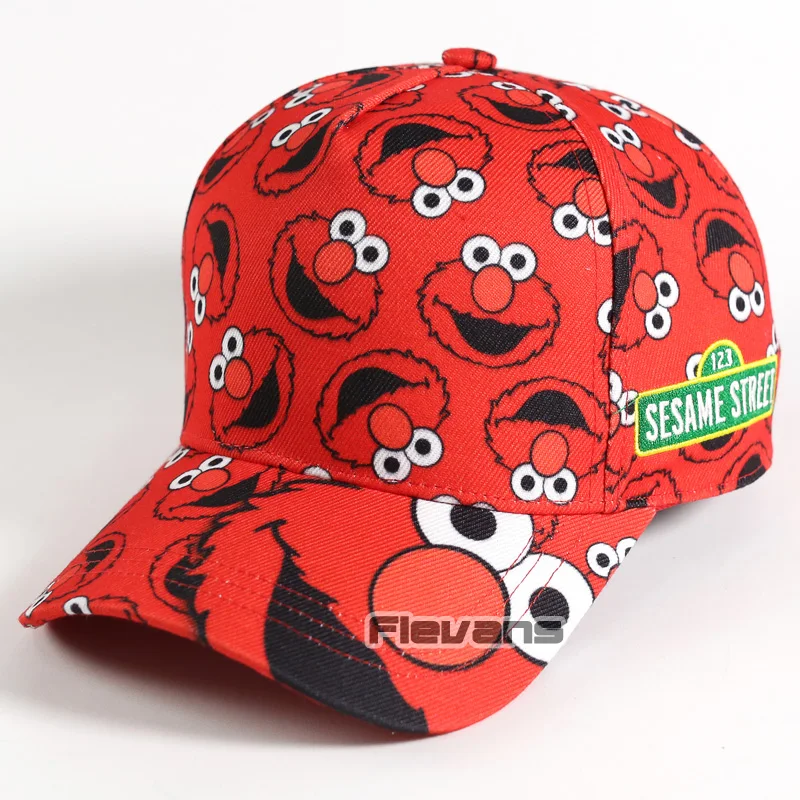 

Summer Cool Funny Cap Sesame Street Elmo Cookie Monster Mens Boys Caps Baseball Hat Fashion Hats
