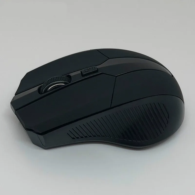 

2.4Ghz Optical Mouse With Usb Receiver For Pc Gaming Mouse Without Battery Matte Black Plastic