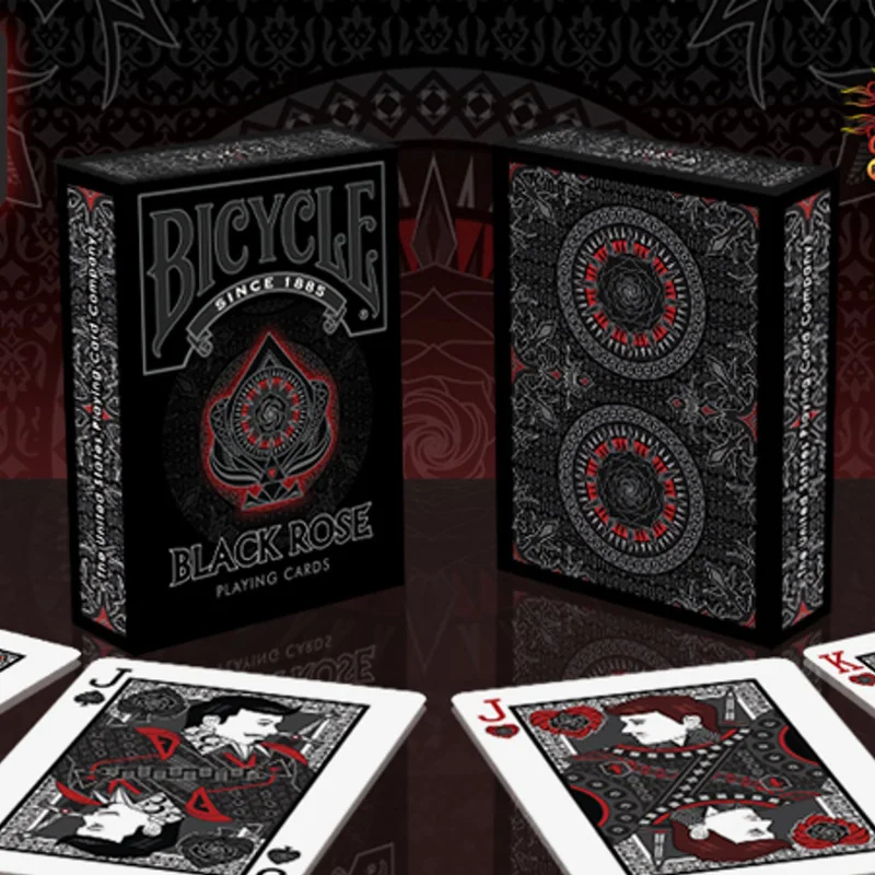 

1 Deck Bicycle Black Rose Playing Cards Collection Poker Cards Magic Poker Cards Magic Tricks