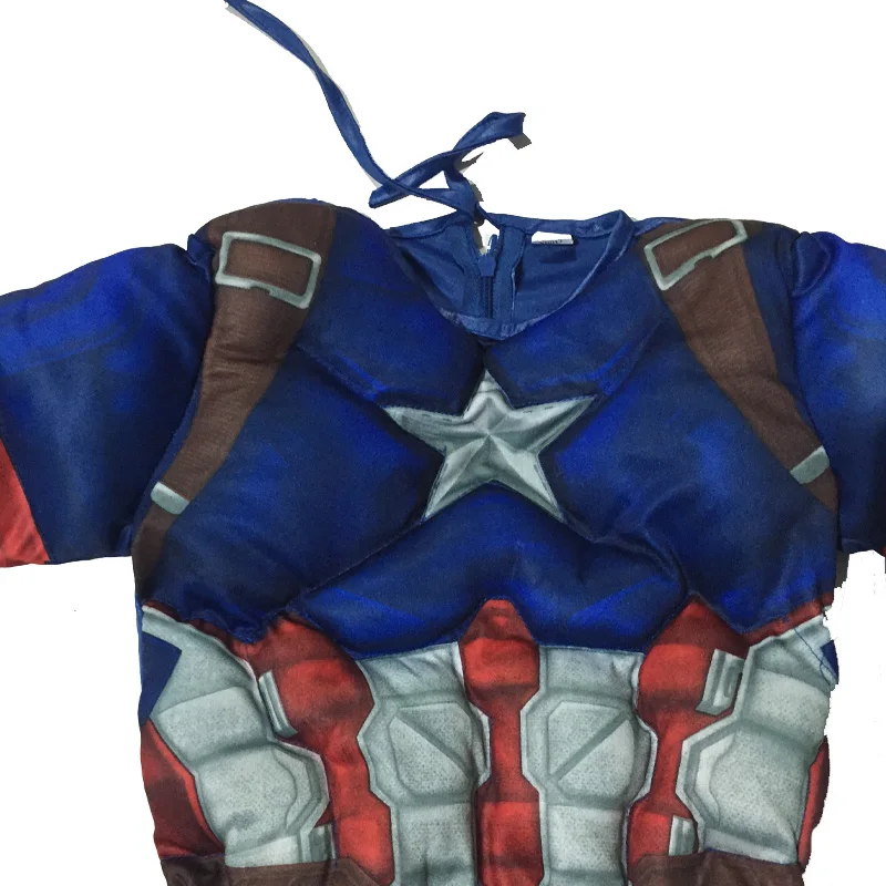 Captain America Costume for Kids Superhero Halloween Cosplay Purim Party Girl On Captain America Boys Captain America Movie Suit (9)