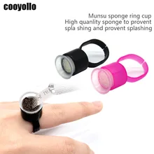 1 шт., портативное пигментное кольцо для татуировки, крышка для микроблейдинга, клей, чернила, кольцо, чашка, губка, внутренний держатель, Перманентный макияж, косметические аксессуары