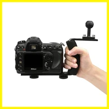 Sous-marine Plateau Boîtiers Bras pour Gopro 5 4 3 Camera Action titulaire Double Grip de Plongée pour Canon Nikon Sony Fujifilm pour xiaoyi