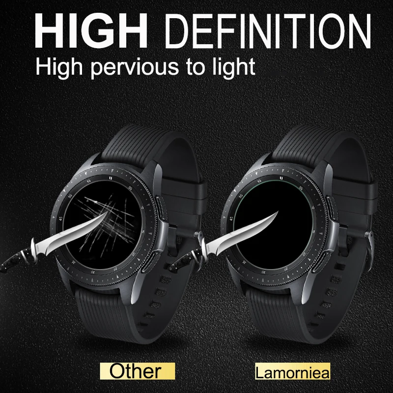 2 шт Lamorniea для samsung Galaxy Watch 42 мм+ 46 мм Закаленное стекло протектор экрана 9H 2.5D пленка для samsung gear S3 S4 S2 Sport