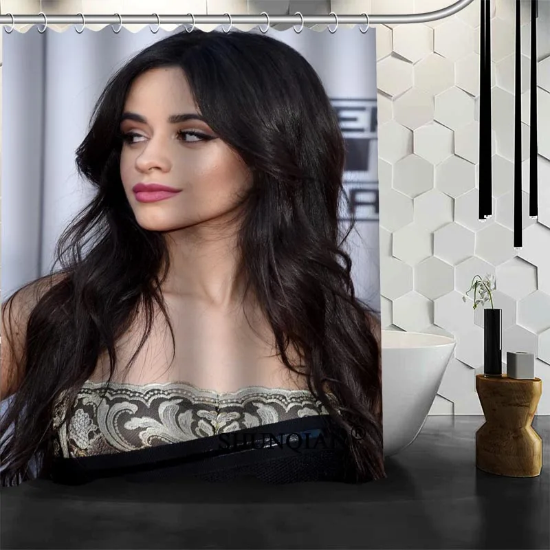 ShunQian Camila Cabello занавеска для душа забавная занавеска для ванной комнаты Водонепроницаемая полиэфирная ткань Экологичная занавеска для ванной подарок