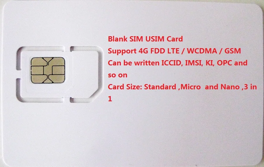 10 шт./лот записываемая программируемая SIM карта USIM 4G LTE WCDMA GSM Nano micro с nano size FF 3FF 4FF 3 в