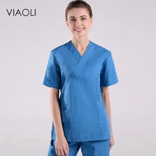VIAOLI распродажа, женская и мужская медицинская форма, скрабы для кормления, одежда с коротким рукавом, пальто, одежда для доктора, одежда для кисти, одежда для рук