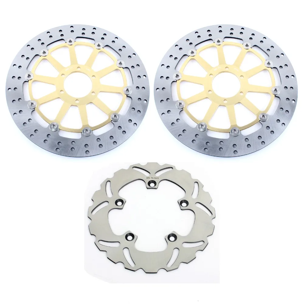 

BIKINGBOY Round Wavy Front Rear Brake Discs Disks Rotors For Aprilia RSV 1000 / R / SP SL 1000 Falco RSV4 1000 R RR Tuono 1000 R