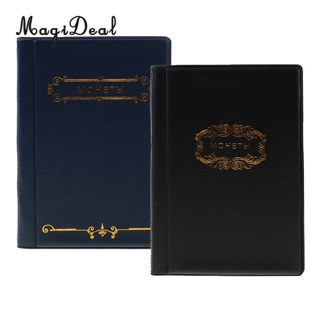 2PCS 120 Coin Holders Collection Storage Money Pockets Album Book Protector