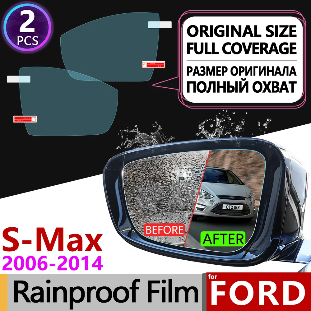 

for Ford S-Max MK1 2006~2014 Full Cover Anti Fog Film Rearview Mirror Anti-Fog Films Accessories 2007 2008 2010 2011 Smax S max