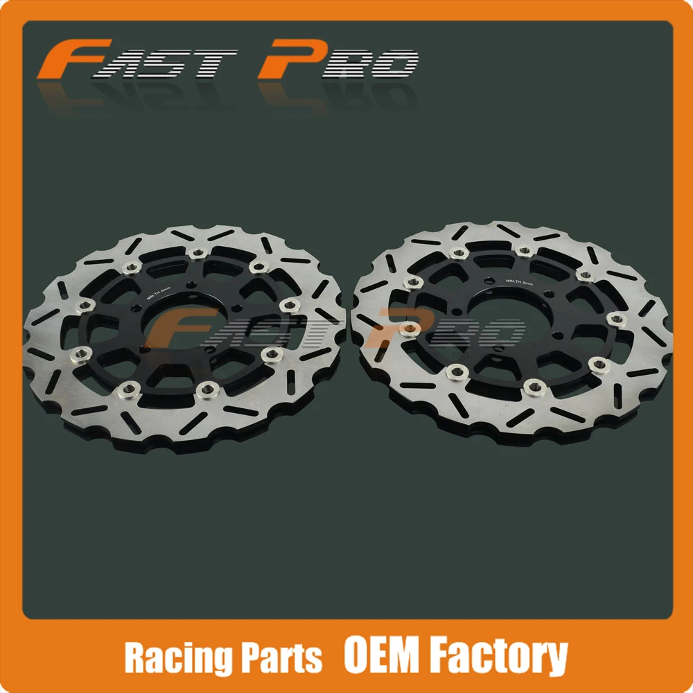 Передний плавающий тормозной диск ротор для KAWASAKI NINJA ZX6RR ZX6R ZX636 ER6F 650 ER6N VERSYS Z750 Z1000 ZX