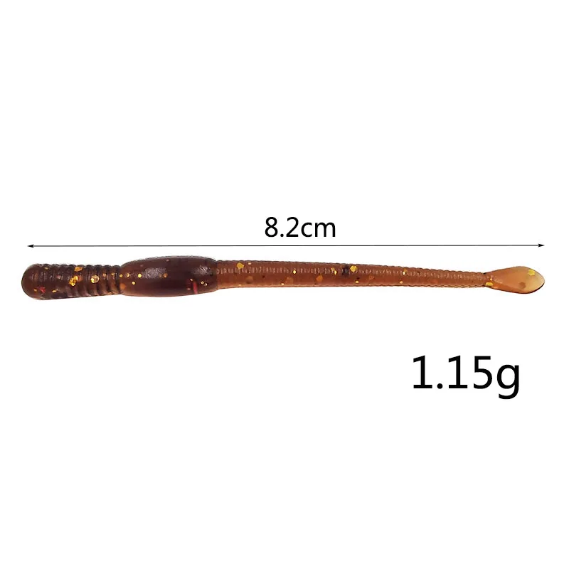 OUTKIT 12 قطعة/الوحدة 82mm/1.1g دودة الأرض الصيد إغراء لينة دودة اليرقة الاصطناعي المرقط لينة الطعم سيليكون الطعم معدات صيد الأسماك معالجة OUTKIT 12 قطعة/الوحدة 82mm/1.1g دودة الأرض الصيد إغراء لينة دودة اليرقة الاصطناعي المرقط لينة الطعم سيليكون الطعم معدات صيد الأسماك معالجة