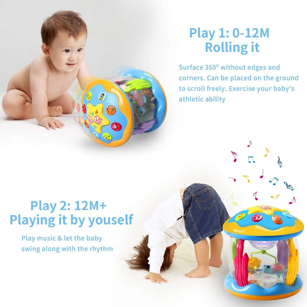 Litchi Baby Toys Ocean Park вращающийся проектор различные успокаивающие музыка и свет