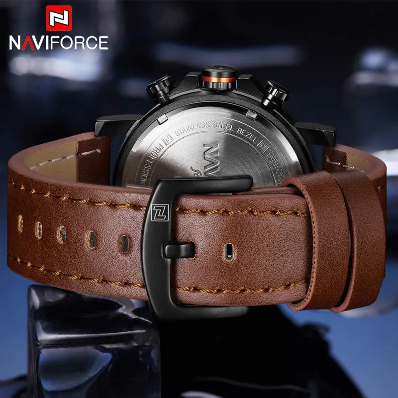 Часы наручные NAVIFORCE мужские с двойным дисплеем модные цифровые армейские в стиле