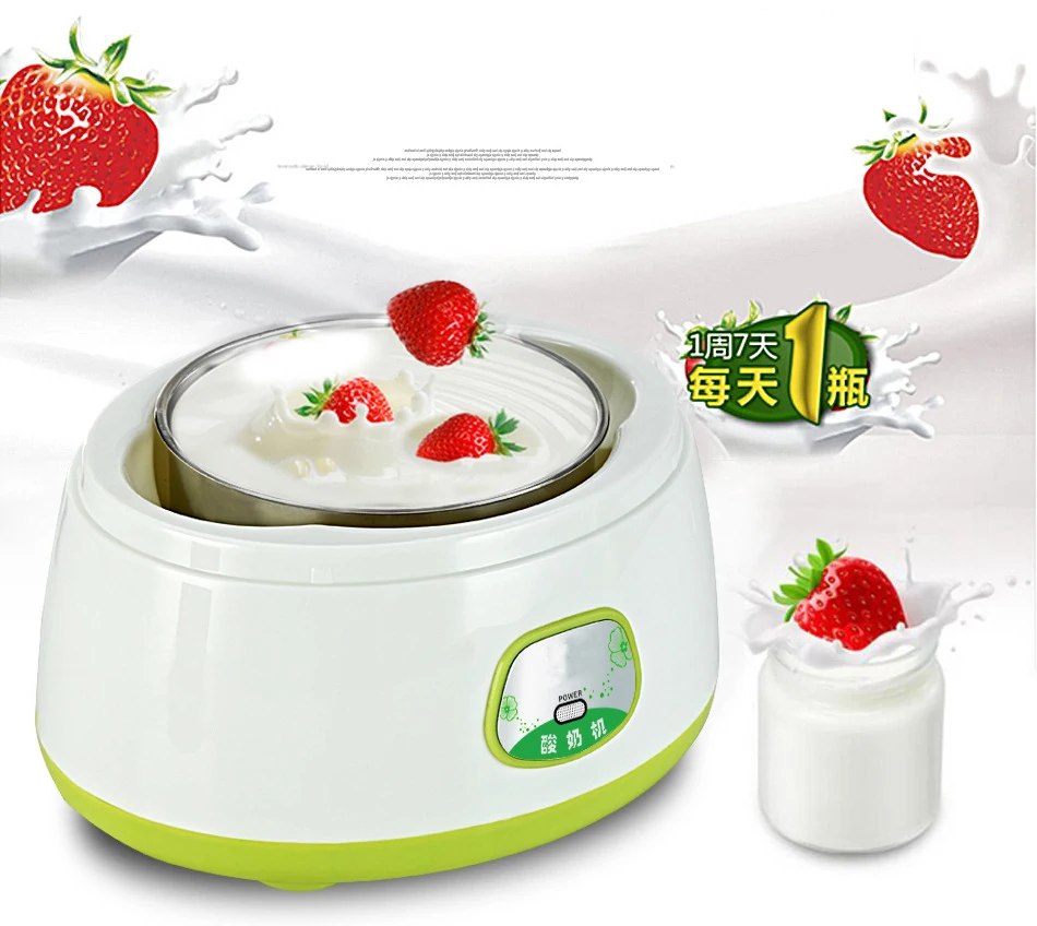 

Stainless Steel Chamber 1000ML Capacity Yogurt Maker Yogurt Making Appliance Milk Insulation Machine Milk Fermentation Machine