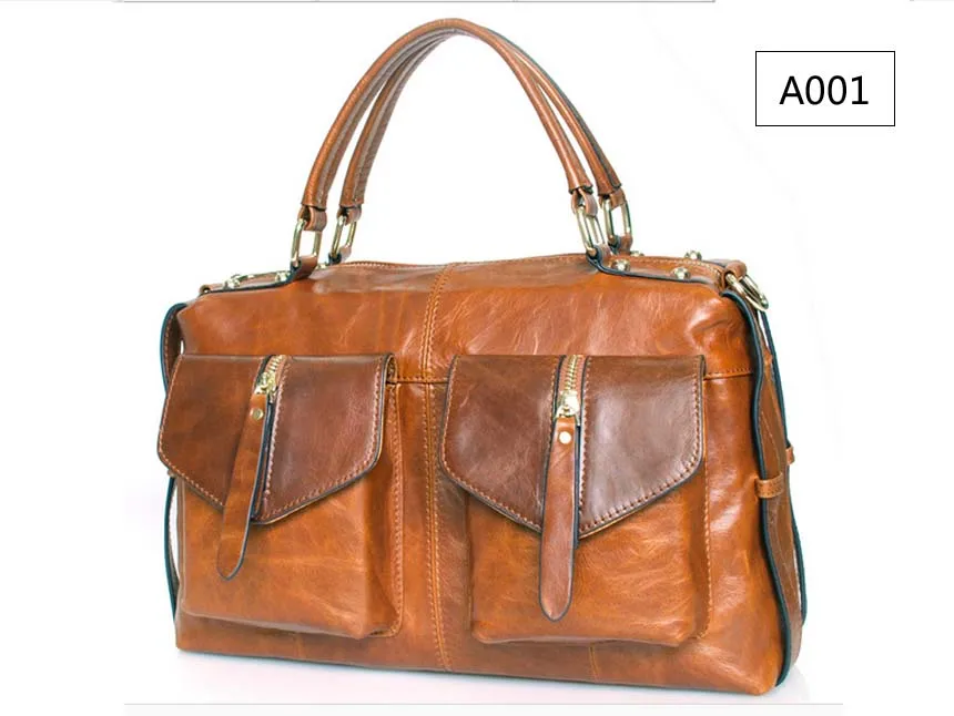 

Luxury Women's Lady Genuine Leather Large Top Tote Hand bags