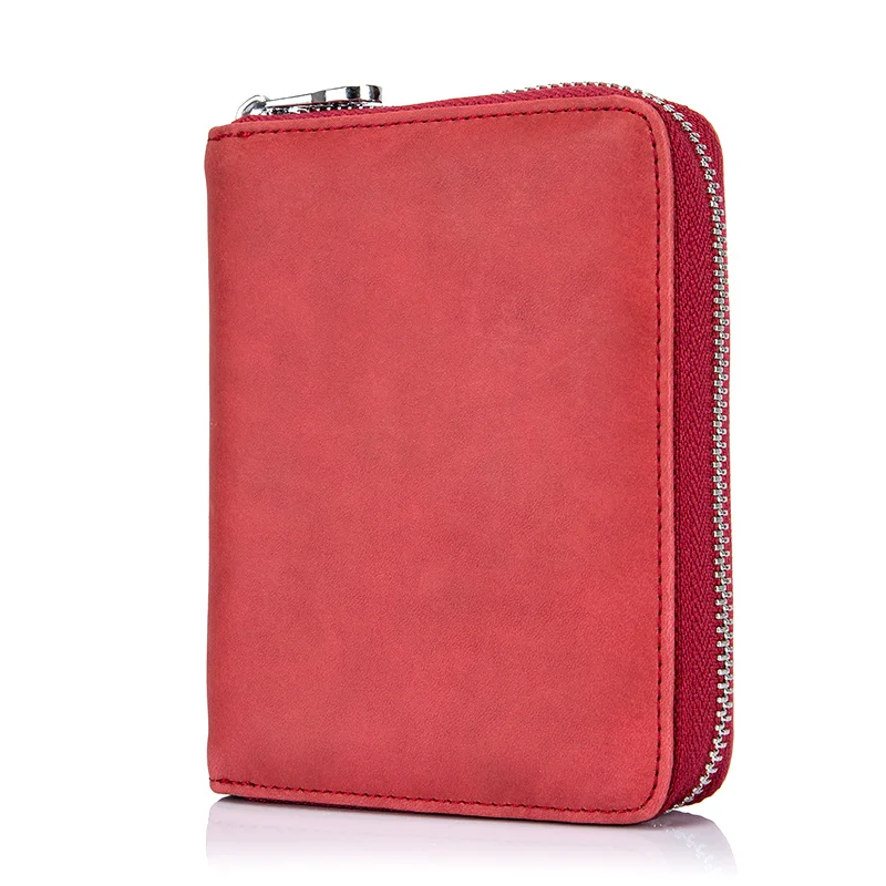 

Модные кожаные женские кошельки с отделением для карт и Rfid-защитой, мужские чехлы для кредитных карт из воловьей кожи, сумка для водительского удостоверения, кошелек для монет, сумка