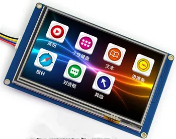 

5.0 inch USART HMI SPI TFT LCD Touch Screen Module with Font Picture 800(RGB)*480 16MB FLASH