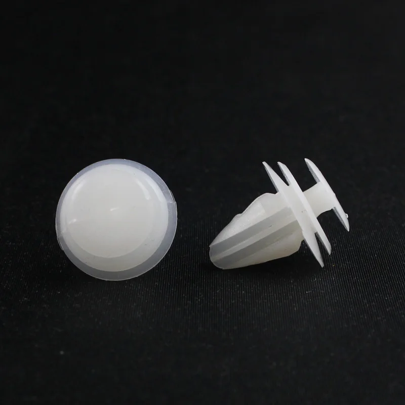 White Plastic Door Trim Panel Clip Retainer For Toyota Suzuki Mazda