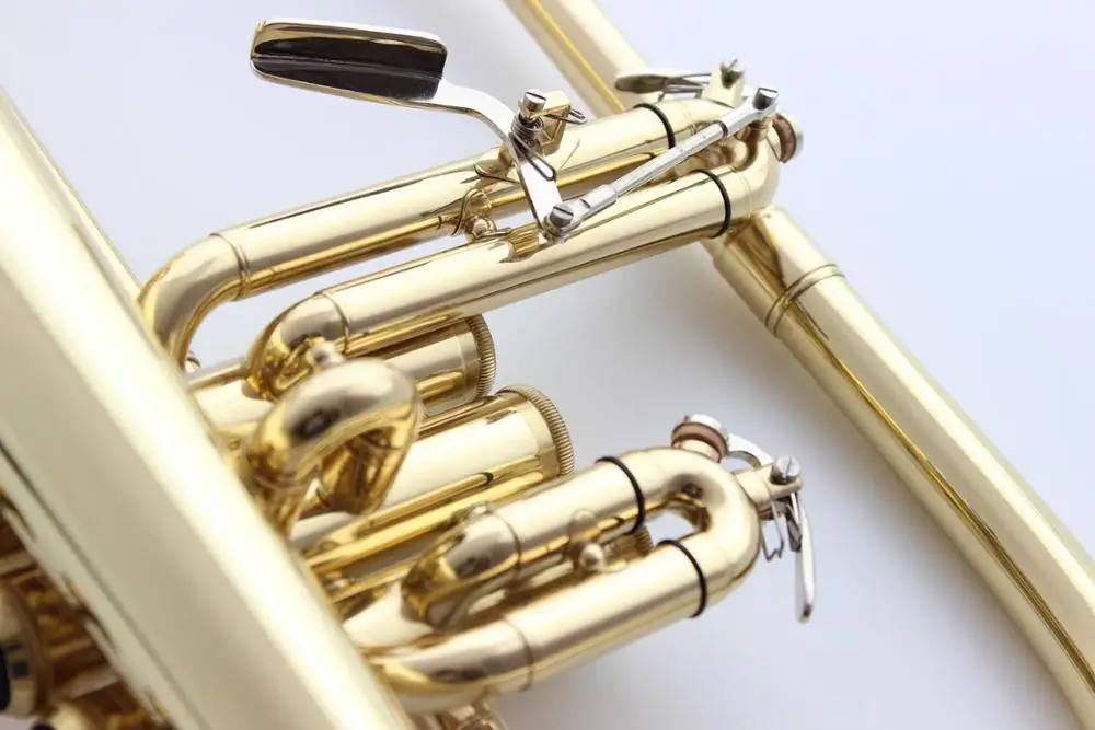 Brand New Professional Flugelhorn 8310Z Gold Lacquer With Case Profession Flugelhorns Bb Yellow Brass Bell