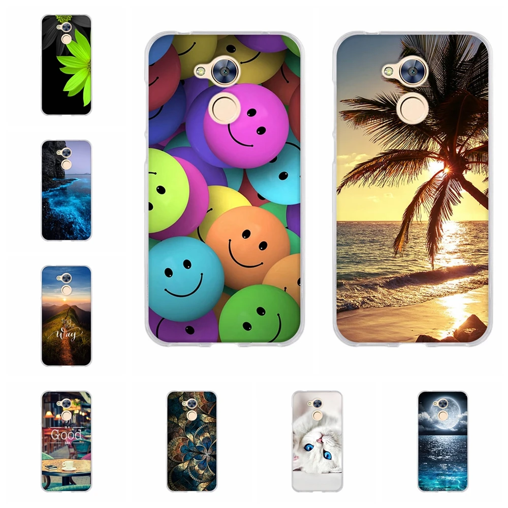 

For Huawei Honor 6A Cover Ultra Slim Soft Silicone For Honor 6A 6 A Phone Case Romantic Patterned For Huawei Honor 6A Shell Bag