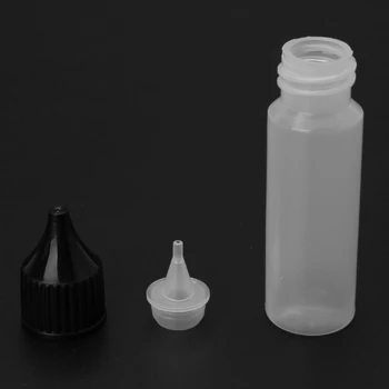 

15/30ml Portable Plastic Dropper Bottle with Eye Liquid black Cap