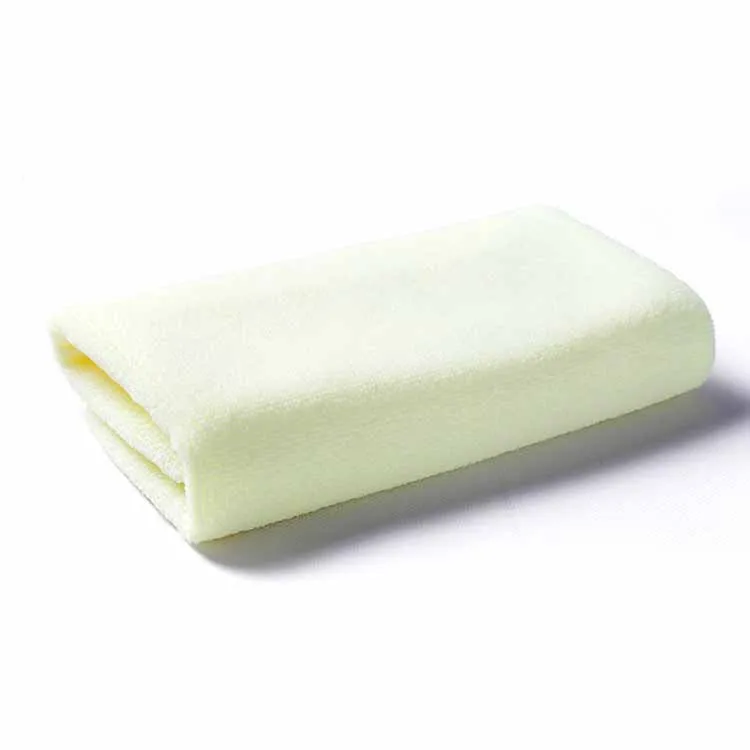 1pcs 30*70cm Miicrofiber Fabric Soft Towel Hand Bathroom Room Car Cleaning Towels badlaken toalla Toallas Mano Gift 42008 - Цвет: Light Yellow