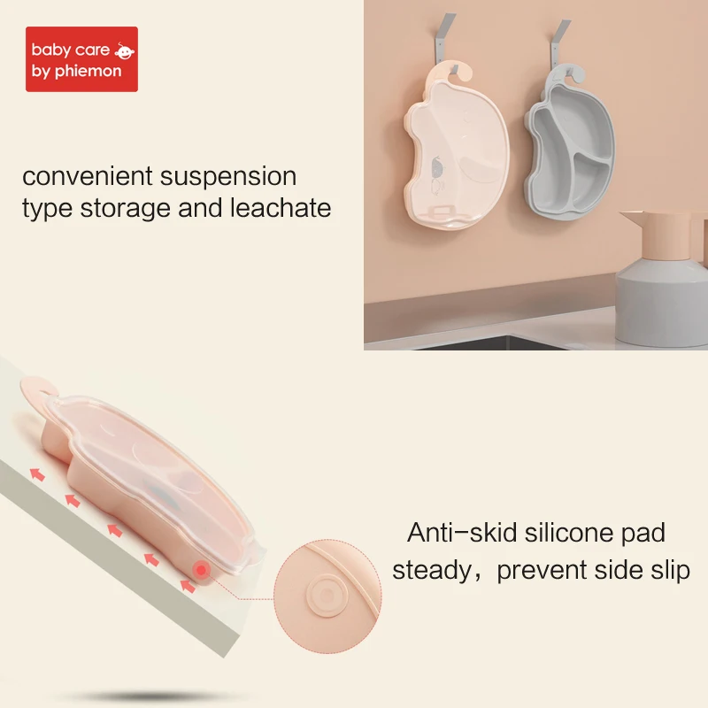 BabyCare Baby Silicone Plate Tableware Infant Food Container Cup Suction Bowl Kids Food Tray Children Placemat Baby Feeding Dish