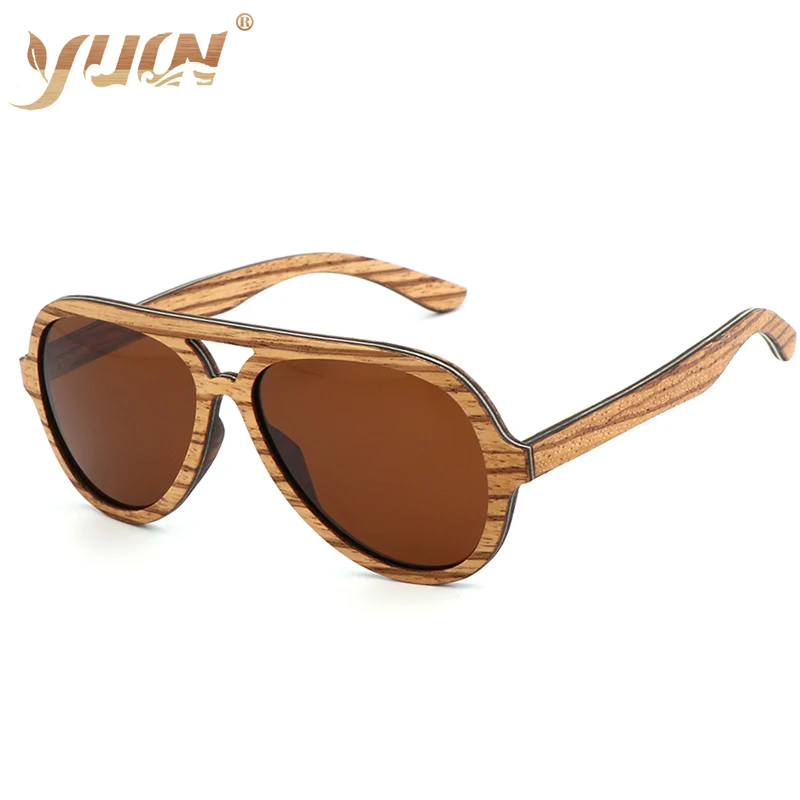 

New arrival men's sport sunglasses thinner skateboard wood glasses women brand design polarized sun glasses 56338