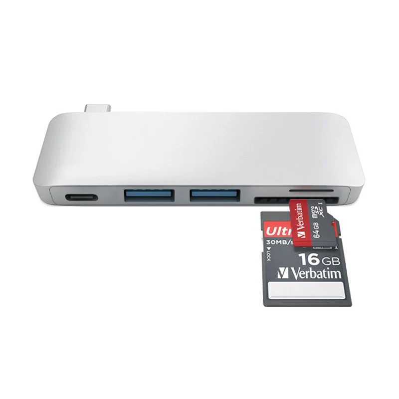 EASYA USB C концентратор Thunderbolt 3 адаптер usb type C Ключ с PD концентратор 3,0 TF SD слот кардридера для MacBook Pro/Ai USB-C