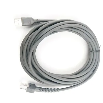 

20pcs 5Mtr USB Cable for BarCode Scanner Symbol LS2208AP LS1203 LS4208 LS4278 DS6707 DS6708 etc CAN replace old USB RS232 PS/2