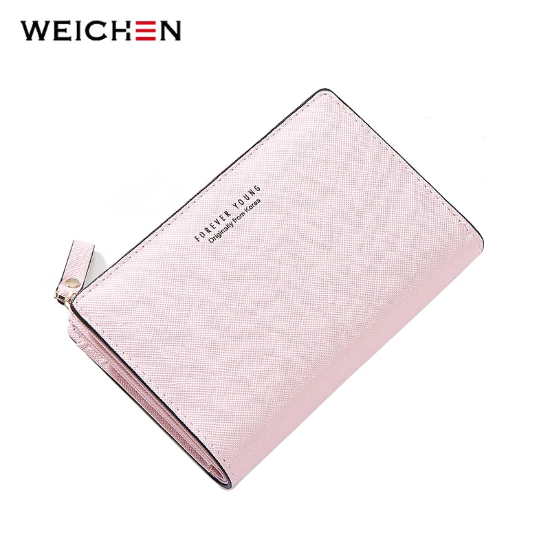 

WEICHEN Short Wallets Women Hasp Small Wallet With Zipper Coin Purse High Quality Female Wallet Purse Ladies Clutch Multi-card