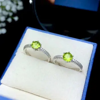 

SHILOVEM 925 sterling silver PERIDOT rings classic fine Jewelry women wedding plant women new GIFT wholesale bj0606029agg
