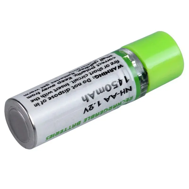 Высокое качество USB AA батарея 1,2 V 1450 mAh Ni-MH перезаряжаемый аккумулятор светодиодный индикатор зарядки светильник в розничной упаковке