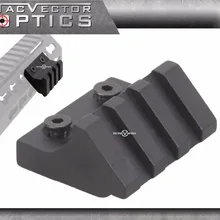 Векторная оптика KeyMod Handguard Assessories 45 градусов смещение Пикатинни Крепление 3 слота 1,5 дюймов 1 1/" Длина