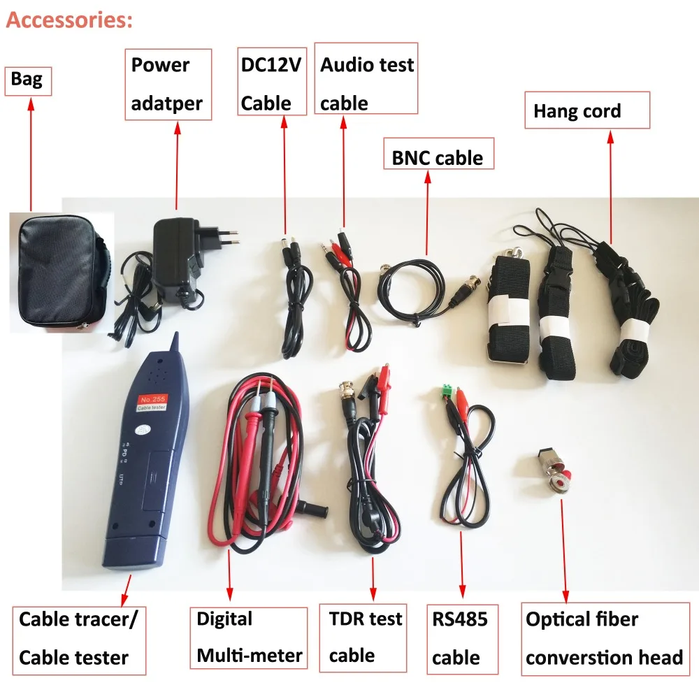 7 дюймовый полнофункциональный тестер видеонаблюдения IP + AHD CVI TVI SDI HDMI вход