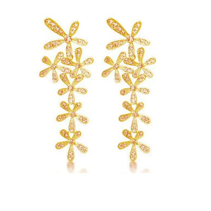 Flower Dangle Earrings Crystals And Get Free Shipping On Flower Dangle Earrings Crystals And Get Free Shipping On Aliexpress