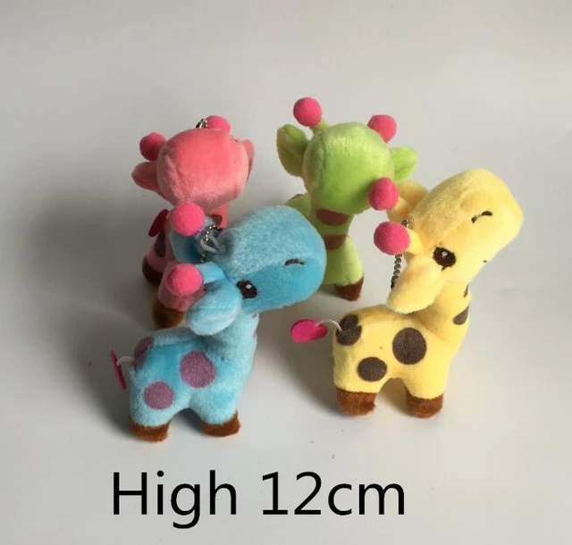 Cartoon Little Giraffe Shape Key Chain Cute Creative Plush Animal