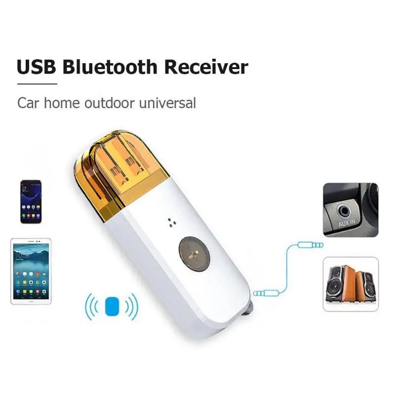 Двойной выход 3,5 мм bluetooth-приемник USB с функцией вызова Bluetooth стереонаушники V3.0 приемник адаптер для автомобильного динамика