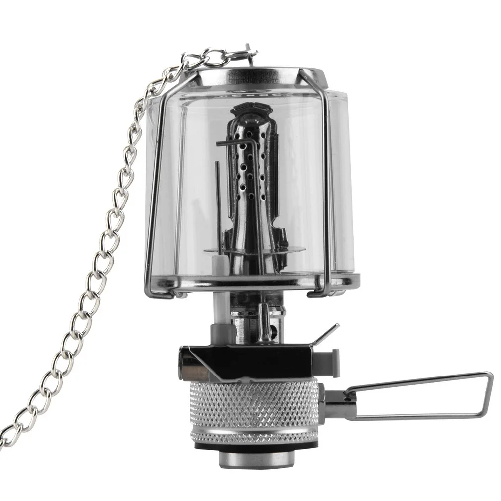 Mini 80LUX Outdoor Camping Lantern Portable Aluminum Gas Light Tent