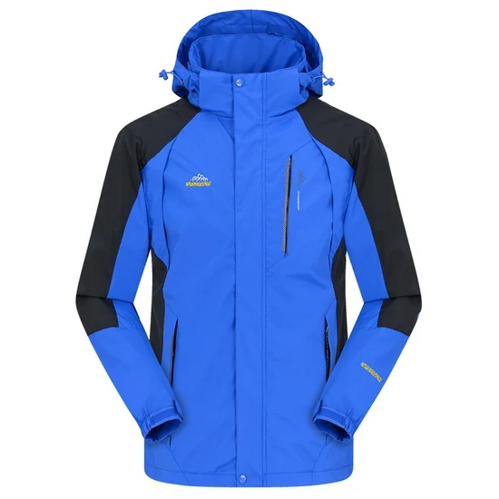 LoClimb M-7XL походная куртка для мужчин и женщин, Весенняя спортивная водонепроницаемая куртка для походов, скалолазания, Женская ветровка AM254 - Цвет: men blue