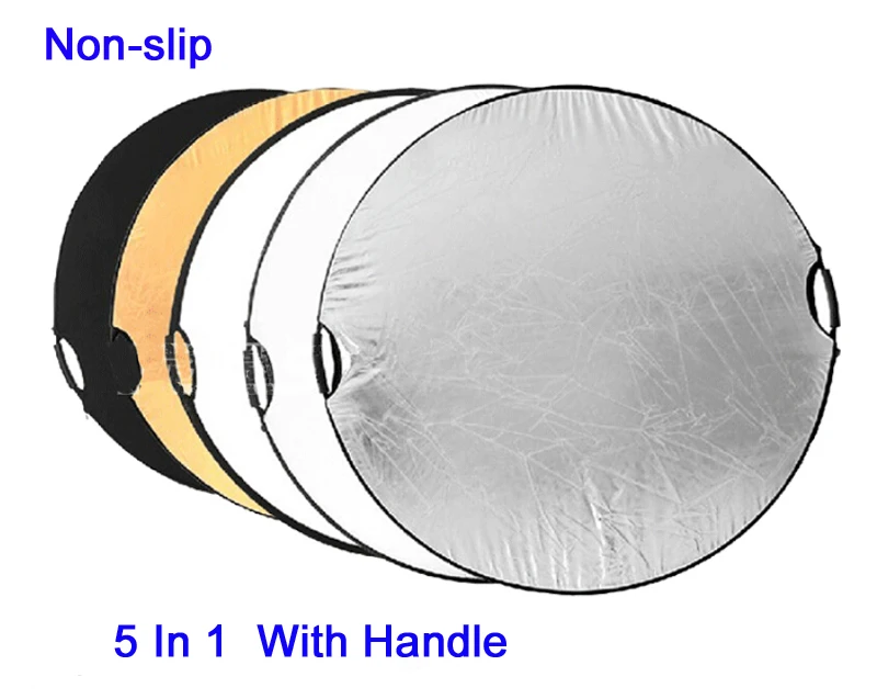 Translucent White Silver Black Gold GODOX 43” 110cm 5-in-1 Collapsible Round Portable Disc Light Reflector with Bag for Studio and Photography Translucent White Silver Black Gold GODOX 43” 110cm 5-in-1 Collapsible Round Portable Disc Light Reflector with Bag for Studio and Photography