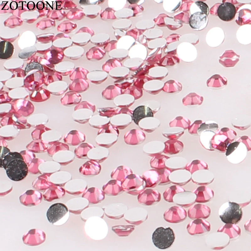 ZOTOONE 1000 шт 3 5 см блестящие стразы с кристаллами не горячей фиксации FlatBack шитье