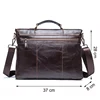 CONTACT'S Men's Briefcase Genuine Leather Business Handbag Laptop Casual Large Shoulder Bag Vintage Messenger Bags Luxury Bolsas ► Photo 2/6