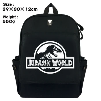 

Jurassic Park Jurassic World Dinosaur Backpack Casual Rucksack Student Schoolbag Bag For Boys Girls Travel Laptop Shoulders Bags