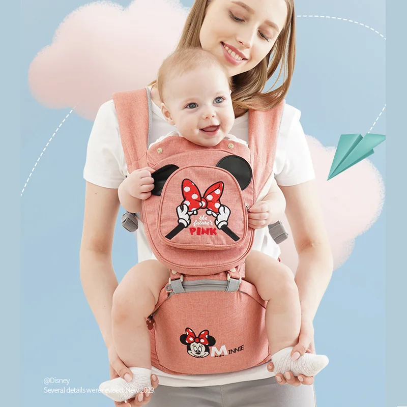 

Disney New Breathable Ergonomic Carrier Backpack Portable Infant Baby Carrier Hipseat Heaps With Sucks Pad Baby Sling Carriers