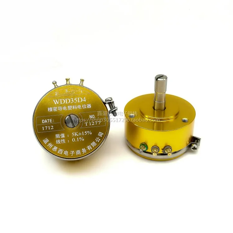WDD35D4-5KConductive Plastic Angular Displacement SensorAngle Sensor New WDD35D4-5KConductive Plastic Angular Displacement SensorAngle Sensor New
