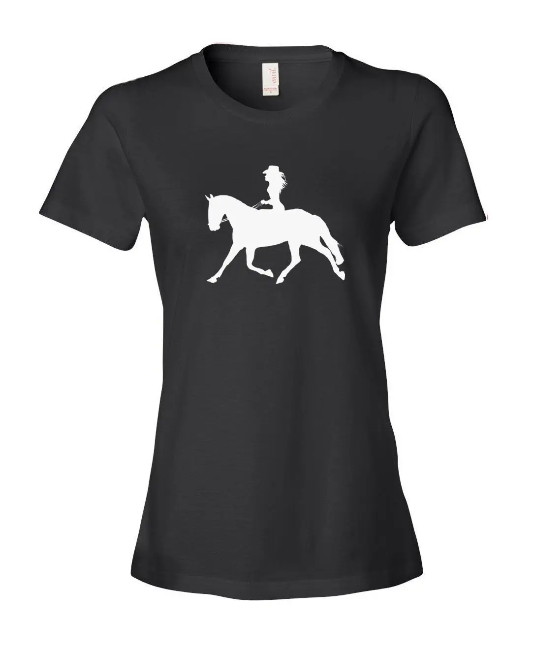 Cowgirl Riding Horse Women's Ladies' Fashion Fit T Shirt Shirt Top 100