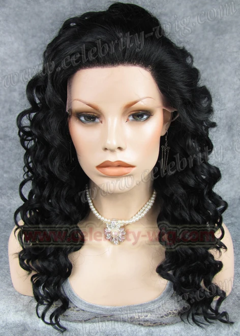 

N3-1 In stock  synthetic lace front wig deep curly high quality