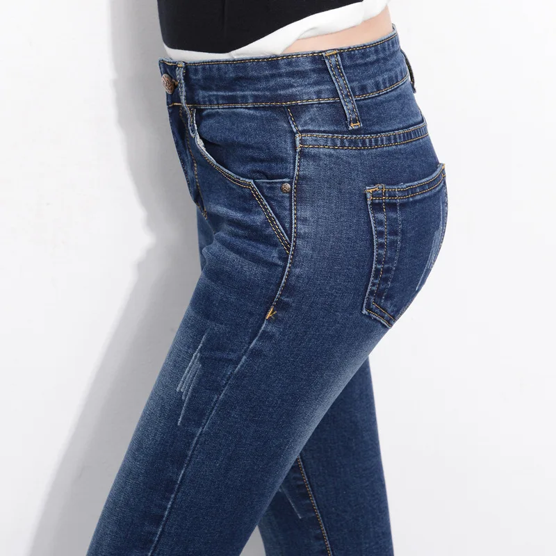 New Jeans Women Elasticity Female Slim Was Thin Small Pants Trousers Pencil Pants Jeans Woman High Waist Jeans Korean New Jeans Women Elasticity Female Slim Was Thin Small Pants Trousers Pencil Pants Jeans Woman High Waist Jeans Korean