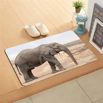 

KU-65 Custom animals African elephant &s Doormat Home Decor Door mat Floor Mat Bath Mats foot pad U-F718!!Px-65mjn